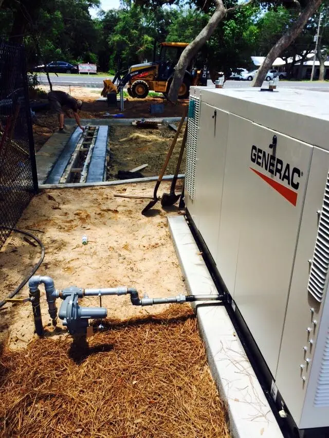 New construction generator installation