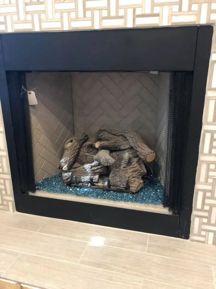 Indoor firepit installation